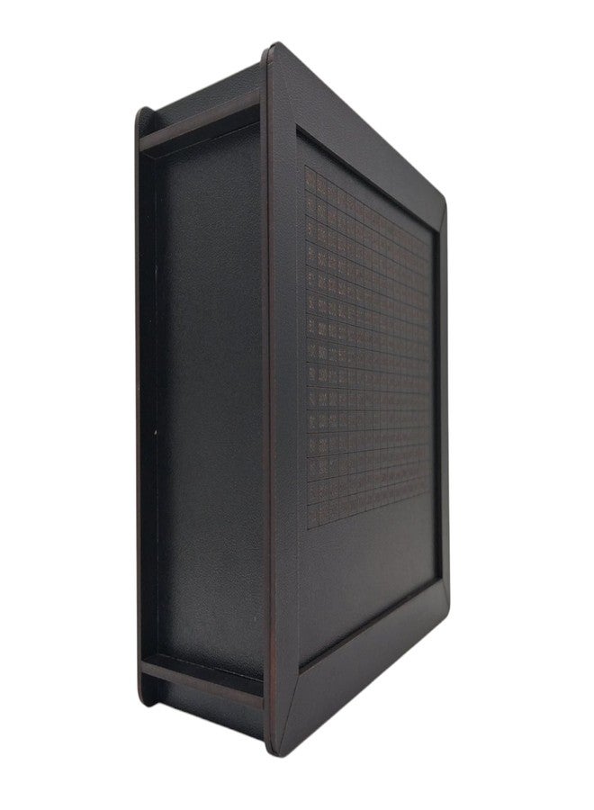 Nispruhay Wooden Money Piggy Bank Gullak Coin Box with Carved Design Savings Box Mini Bank Donation Box Smart Money Cash Coin Saving Box (Black Wooden) - Image 3